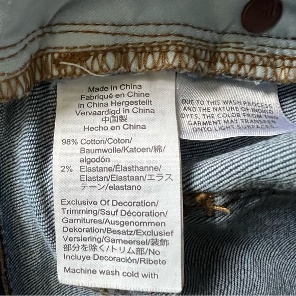 Madewell Distressed High Rise Denim Cut Off Shorts Style F7019 Size 27 - Picture 6 of 9